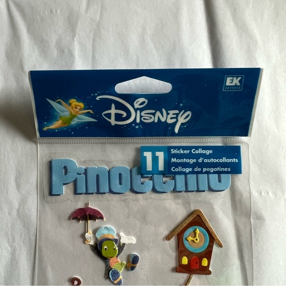 NWT EK Success Disney Pinocchio Dimensional Sticker Set - Picture 5 of 6